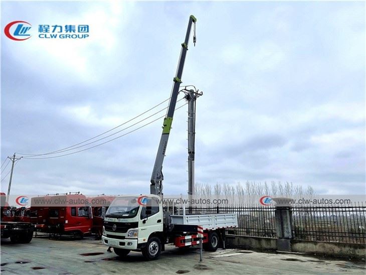 FOTON RHD Cargo Truck Mounted 5Tons Telescopic Boom Crane