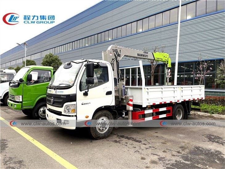 FOTON RHD Cargo Truck Mounted 5Tons Telescopic Boom Crane