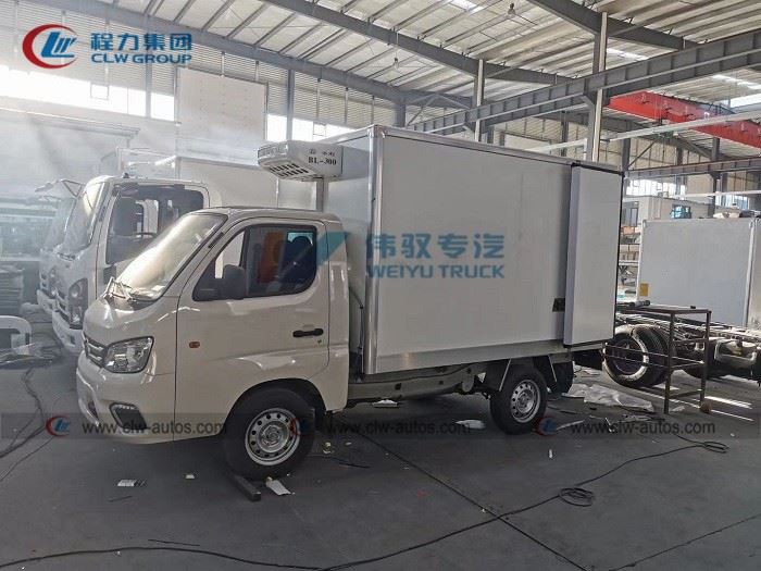 Foton Mini 1Ton Seafood And Fish Delivery Refrigerator Van Truck