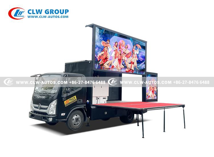 FOTON P4 LED Screen Mobile Stage Billboard Truck