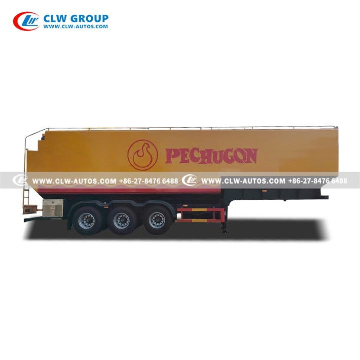 Heavy-Duty 3-Axis Bulk Feed Carrier Semi-Trailer