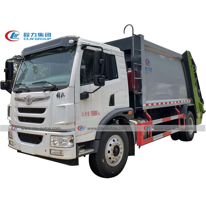 FAW 12, 000 Liters 12 Cbm Compactor Garbage Truck