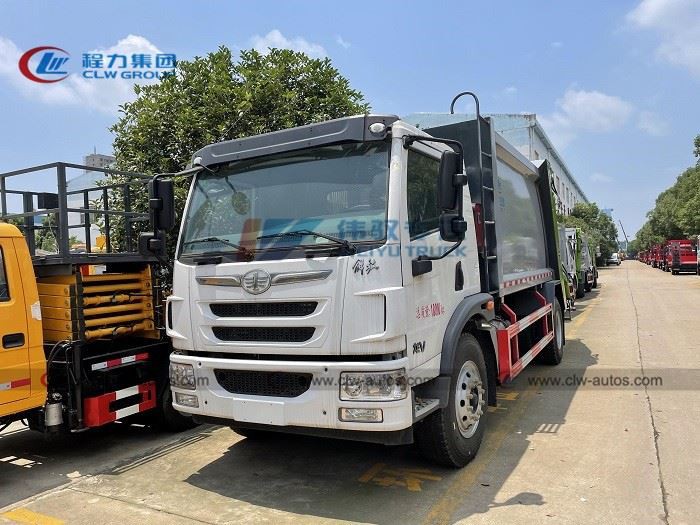 FAW 12, 000 Liters 12 Cbm Compactor Garbage Truck