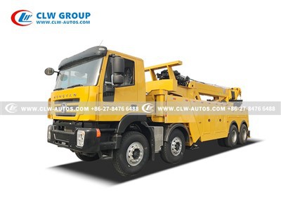 HongYan 8x4 50 Tons Rotary Road Wrecker Recovery Tow Truck