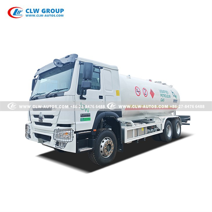 HOWO 10 Ton Propane Tanker Truck To Malawi