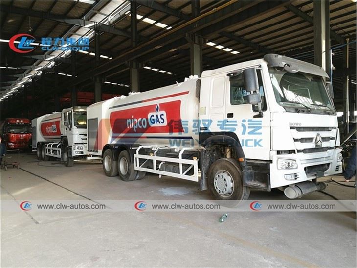 Howo 10-wheel 24000L Propane Tank Truck