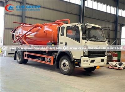HOWO 10cbm Jurop Pump Vacuum Sewage Truck