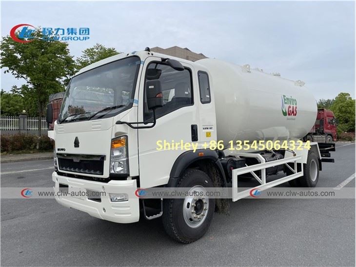 Howo 15000L LPG Bobtail Tanker Truck
