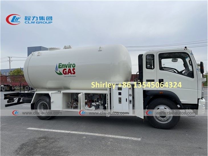 Howo 15000L LPG Bobtail Tanker Truck