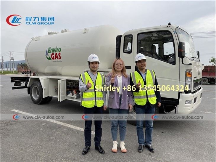 Howo 15000L LPG Bobtail Tanker Truck