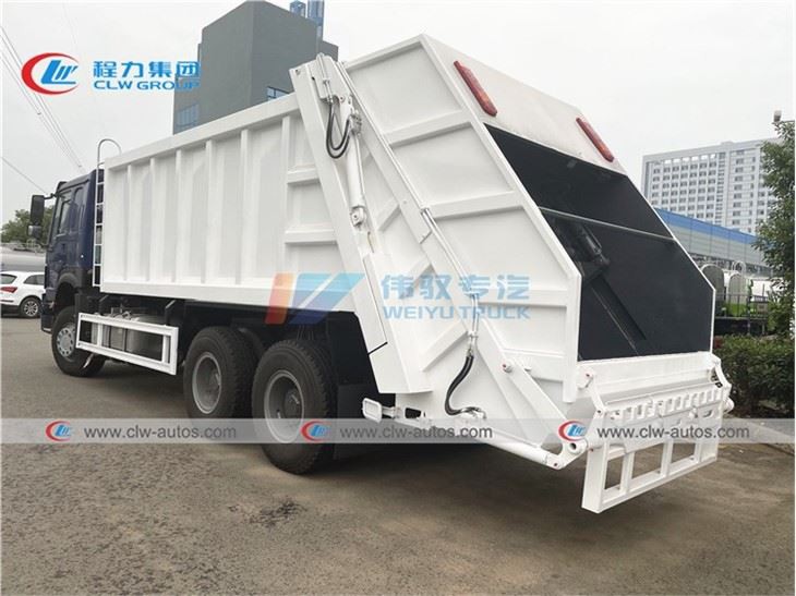 Howo 20m3 Rear Loader Garbage Truck