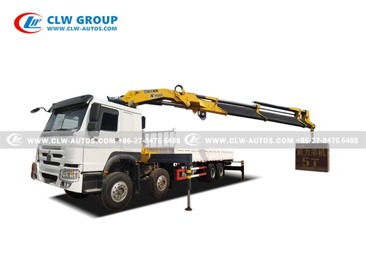 HOWO 20Tons Folding Boom Crane Truck