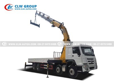 HOWO 20Tons Folding Boom Crane Truck