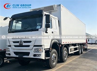 HOWO 8x4 40FT Freezer Van Refrigerated Truck with Thermo King Embedded Refrigerator