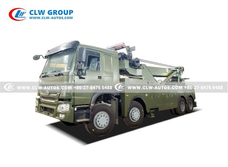 HOWO 360 Degree 60Tons Rotation Tow Wrecker Truck