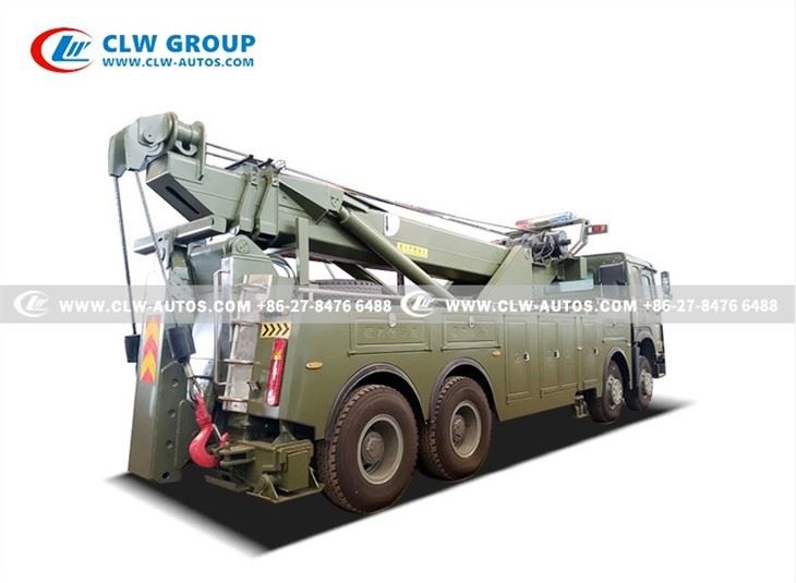 HOWO 360 Degree 60Tons Rotation Tow Wrecker Truck