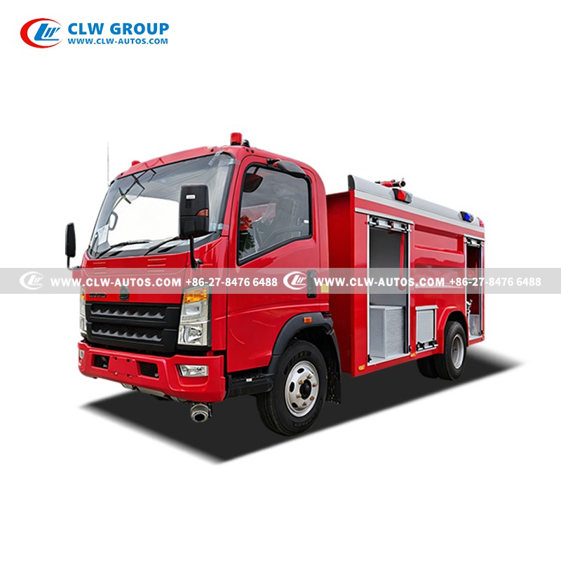 HOWO 3Tons Water Tender Fire Truck