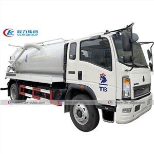 Howo 4X2 10,000L 10Tons Vacuum Septic Truck