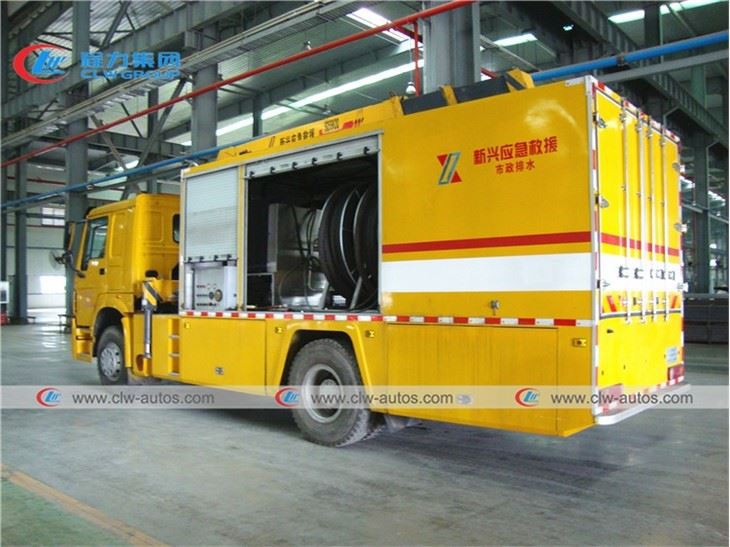 HOWO 4x2 Municipal Drainage and Rescue Truck