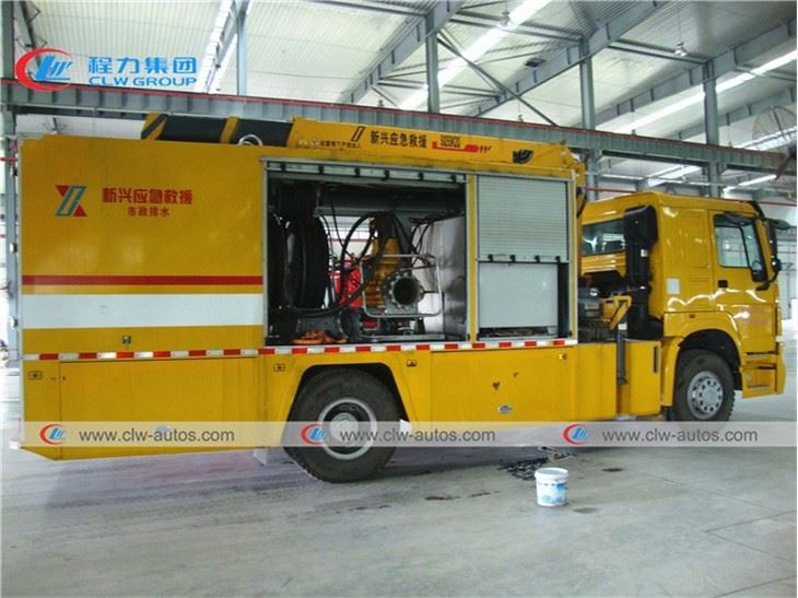 HOWO 4x2 Municipal Drainage and Rescue Truck