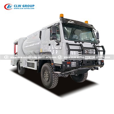HOWO 4WD 10m³ Lube Refueler Truck