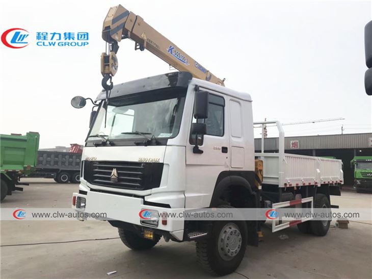 Howo 4X4 Off Road 4Tons Telescopic Crane Truck