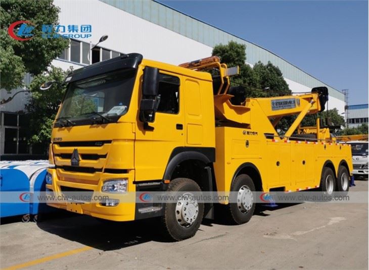 HOWO 50 Tons Rotation Road Recovery Wrecker Truck
