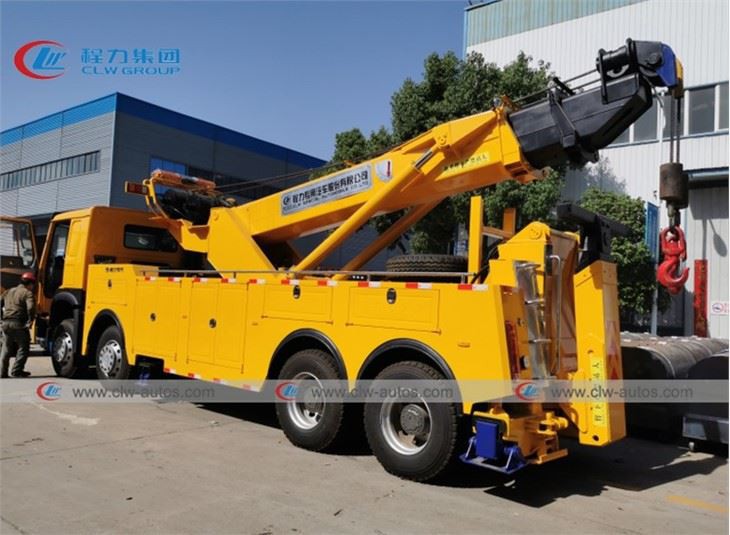 HOWO 50 Tons Rotation Road Recovery Wrecker Truck