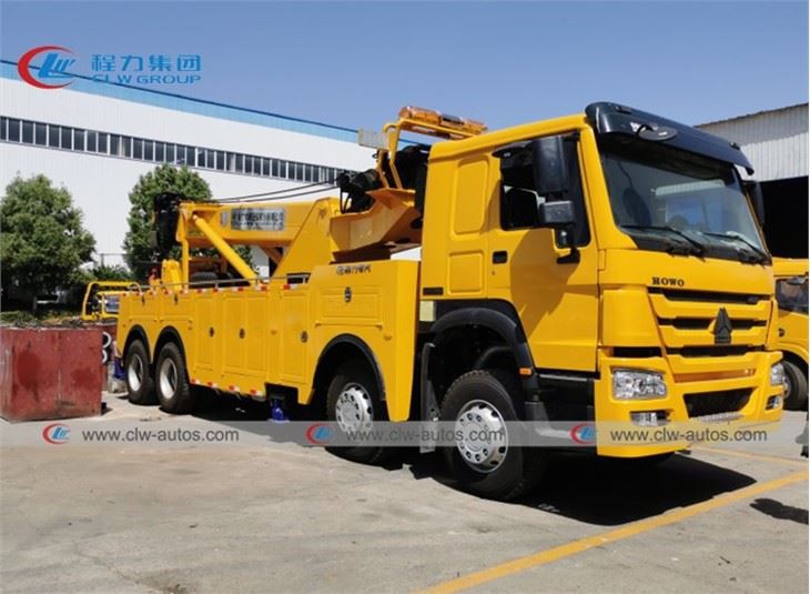 HOWO 50 Tons Rotation Road Recovery Wrecker Truck