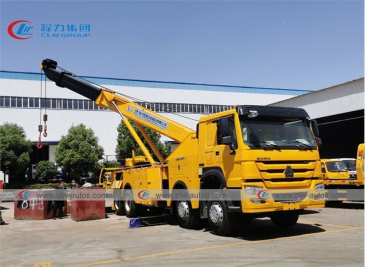 HOWO 50 Tons Rotation Road Recovery Wrecker Truck