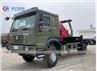 HOWO 5Tons Flatbed Towing Truck With Sany Crane