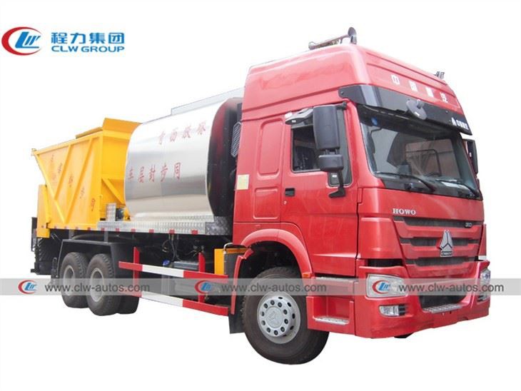 HOWO 6X4 Asphalt And Gravel Synchronous Sealer Truck