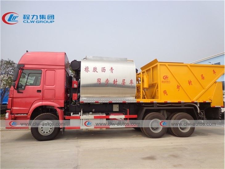 HOWO 6X4 Asphalt And Gravel Synchronous Sealer Truck
