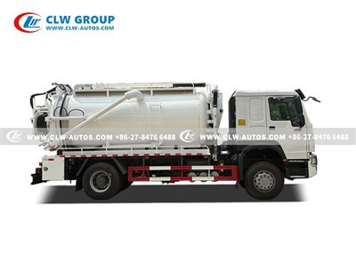 HOWO 8CBM High Pressure Sewage Cleaning Truck