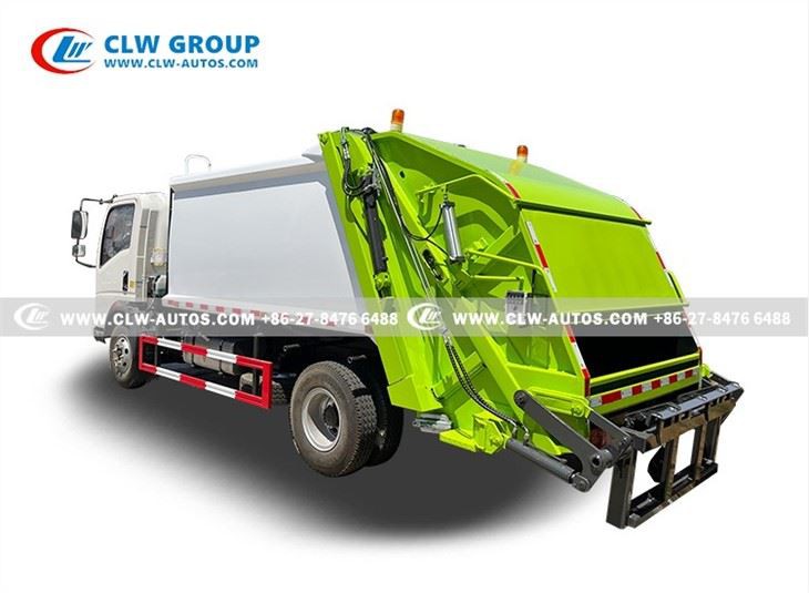 HOWO 8cbm Waste Collection Truck Garbage Compactor Vehicle