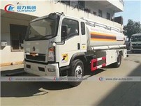 Howo 8m3/8cbm/8000litres/2000gallon Oil/Fuel Tanker Truck With Dispenser Refilling System