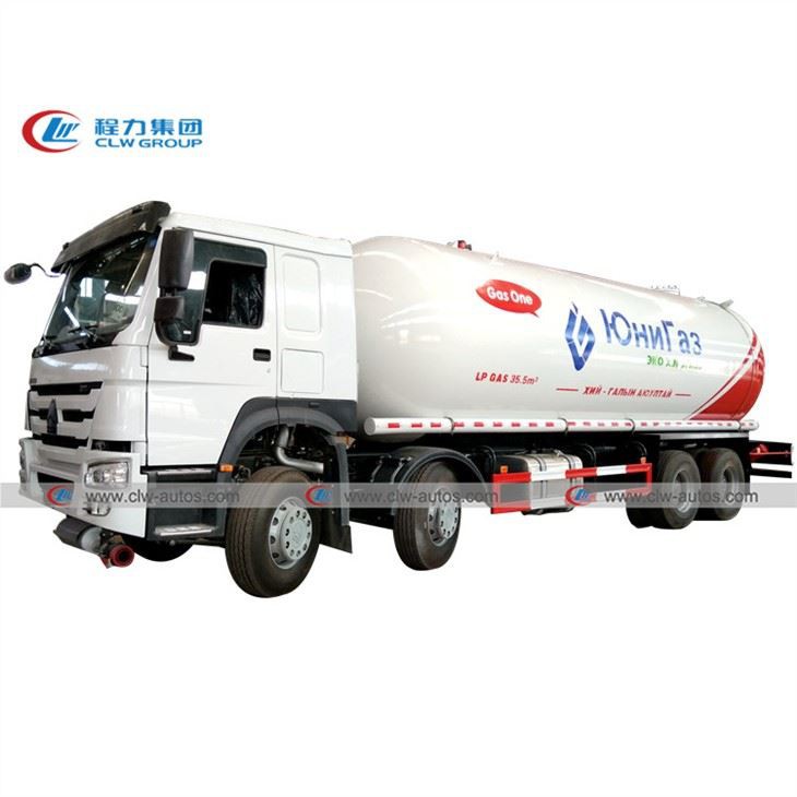 Howo 8X4 15MT 15Tons LPG Bobtail Truck