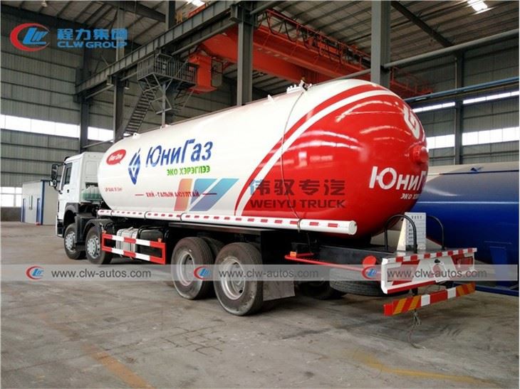 Howo 8X4 15MT 15Tons LPG Bobtail Truck