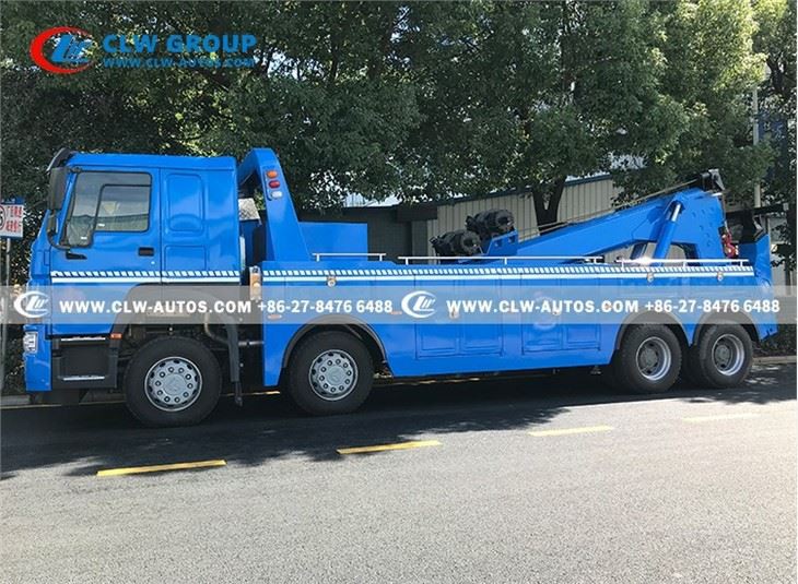 HOWO 8x4 25 Tons Intergrated Under Lift Wheel Road Wrecker Towing Truck