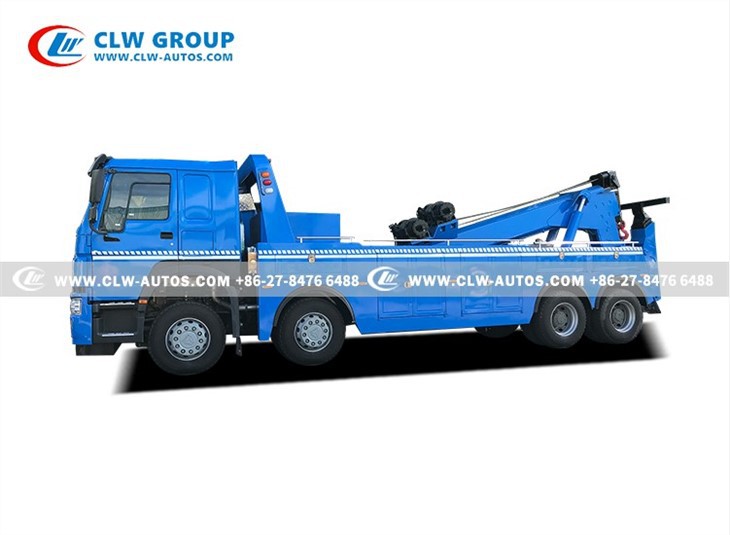 HOWO 8x4 25 Tons Intergrated Under Lift Wheel Road Wrecker Towing Truck