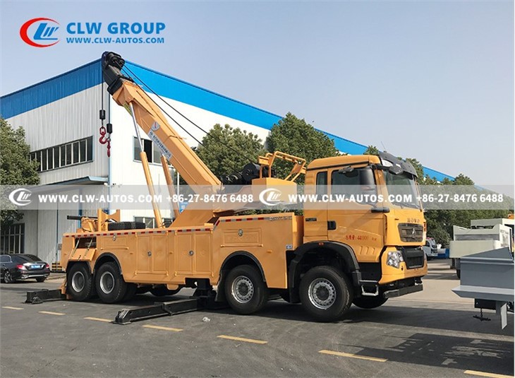 HOWO 8x4 430HP 50Tons Hyperlift Rotator Wrecker Towing Truck