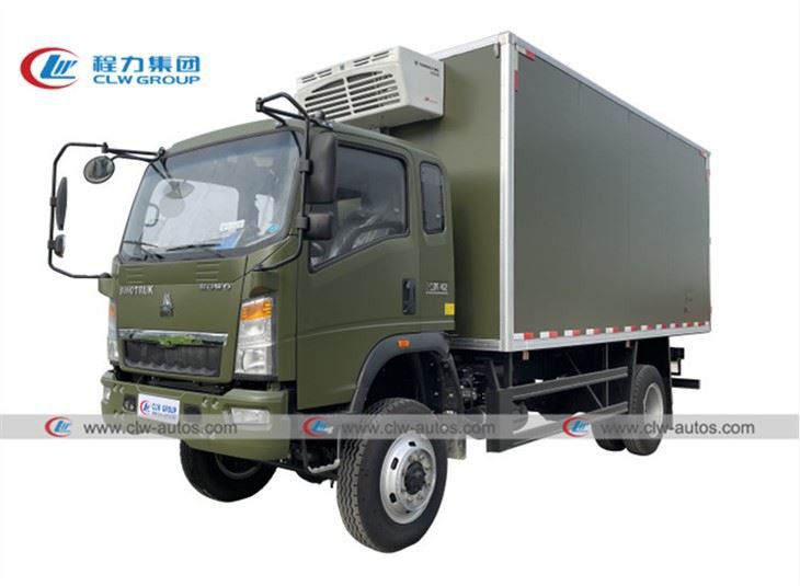 HOWO All Wheel Drive 5Tons Refrigerated Truck