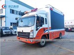 Howo P5 LED Advertisement Truck With Hydraulic Rear Plate
