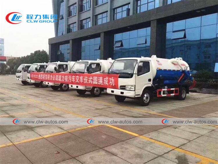 【Sep.2018】To Uganda-5 units of 5,000Liters Sewage Suction Trucks