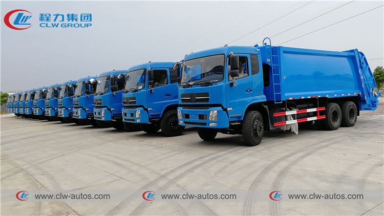【Aug.2019】To Cambodia-15 Units of Dongfeng 18cbm Garbage Trucks