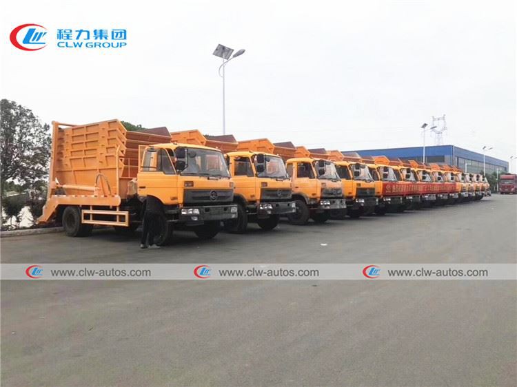 【May.2019】To Madagascar-120 Units of Dongfeng 10cbm Skip Loader Garbage Trucks