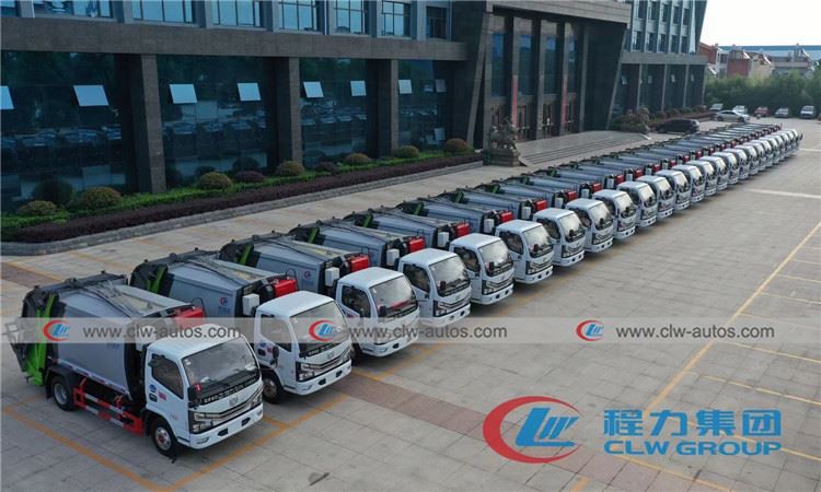【Aug.2020】To Inner Mongolia-25Units of Dongfeng 6-wheel 6Tons 8CBM Compactor ...