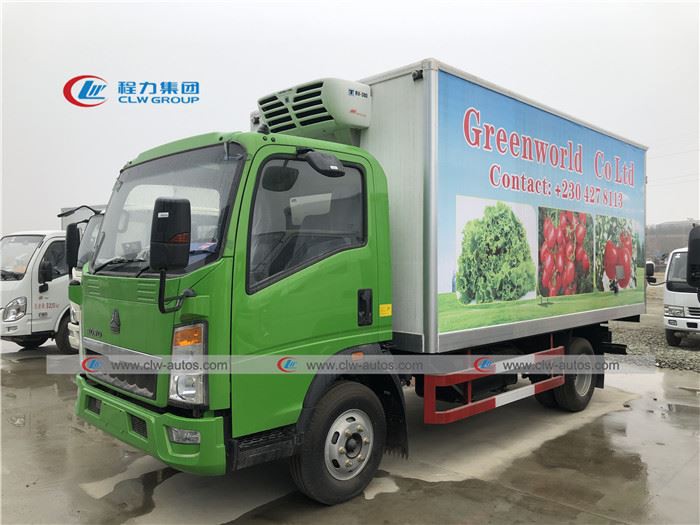 【Dec.2019】To Mauritius-1 unit of 5ton SINOTRUK HOWO Refrigerator Van Truck