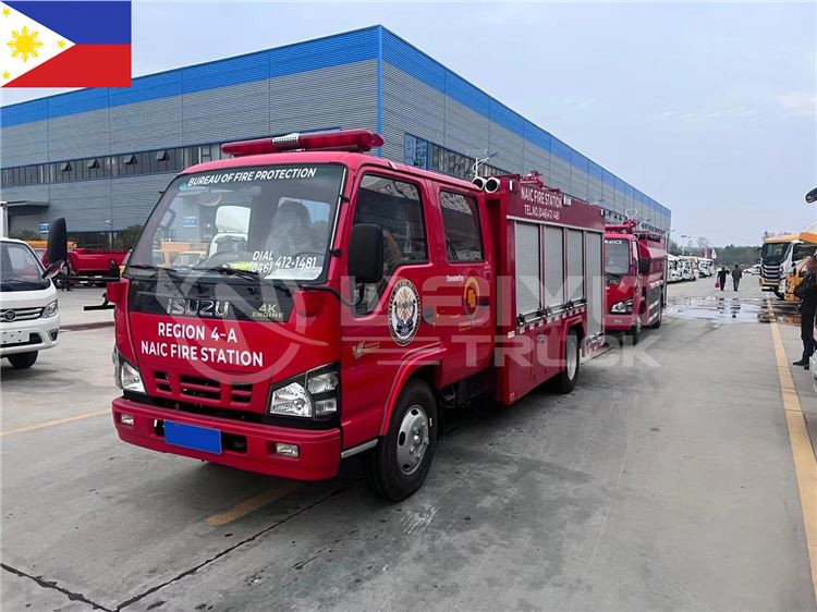 【Nov. 8th, 2021】To Philippines-2 units of ISUZU 600P fire trucks