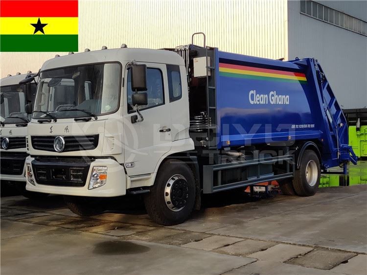 【Jan. 12th, 2021】To Ghana-75 units of Dongfeng Garbage Compactor Trucks